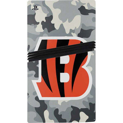 NFL Cincinnati Bengals Camo PS5 Pro Bundle Skin