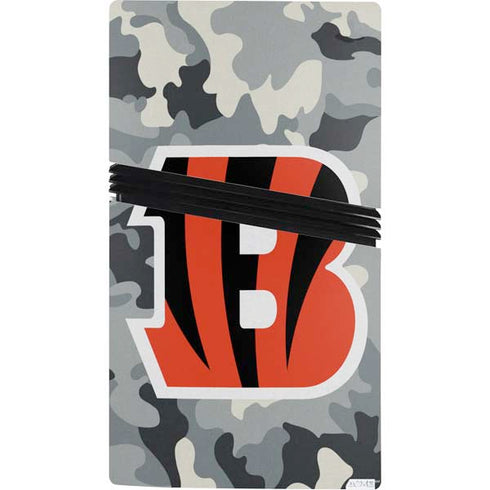 NFL Cincinnati Bengals Camo PS5 Pro Console Skin