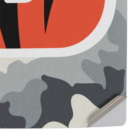 NFL Cincinnati Bengals Camo PS5 Pro Console Skin