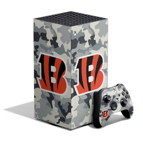 NFL Cincinnati Bengals Camo XBox Series X Digital Edition Bundle Skin
