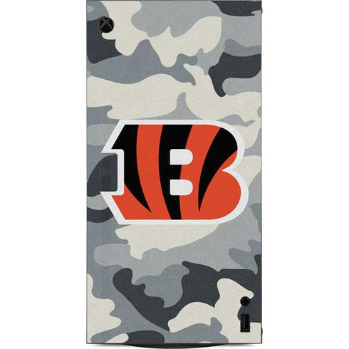 NFL Cincinnati Bengals Camo XBox Series X Digital Edition Console Skin