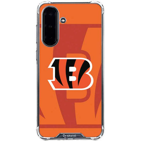 NFL Cincinnati Bengals Double Vision Galaxy A36 5G Clear Case