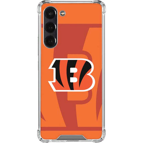 NFL Cincinnati Bengals Double Vision Galaxy S24 FE Clear Case