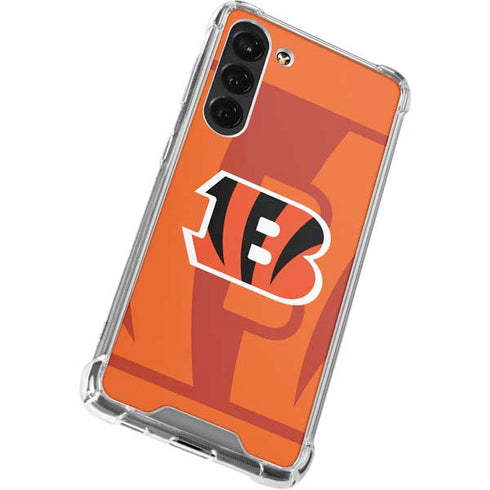 NFL Cincinnati Bengals Double Vision Galaxy S24 FE Clear Case