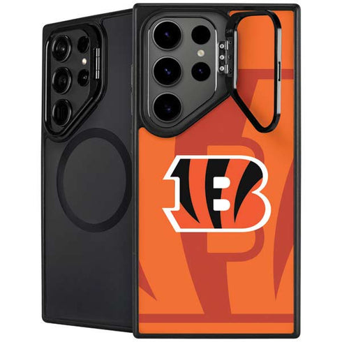 NFL Cincinnati Bengals Double Vision Galaxy S24 Ultra Kickstand Case