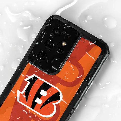 NFL Cincinnati Bengals Double Vision Galaxy S24 Ultra Waterproof Case