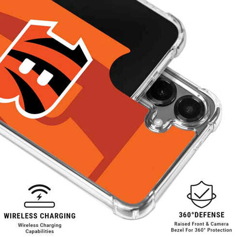 NFL Cincinnati Bengals Double Vision Galaxy S26 Clear Case