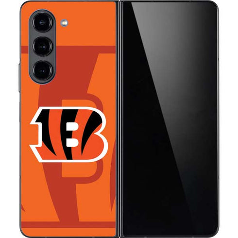 NFL Cincinnati Bengals Double Vision Galaxy Z Fold5 5G Skin