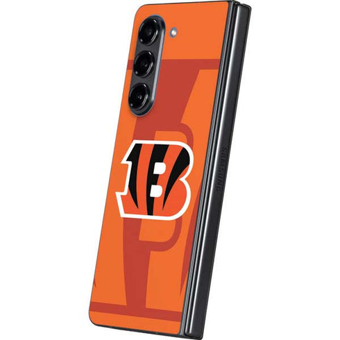 NFL Cincinnati Bengals Double Vision Galaxy Z Fold5 5G Skin