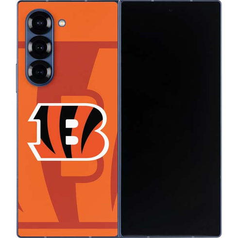 NFL Cincinnati Bengals Double Vision Galaxy Z Fold6 Skin