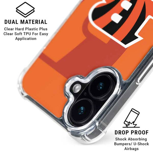NFL Cincinnati Bengals Double Vision iPhone 16 Plus MagSafe Case