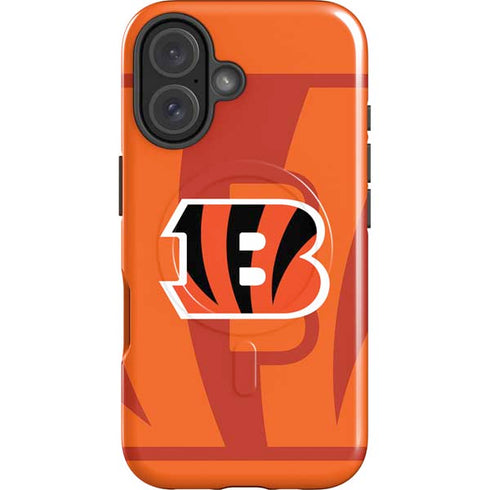 NFL Cincinnati Bengals Double Vision iPhone 16 Plus Magsafe Impact Case