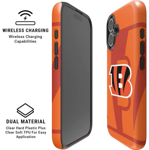 NFL Cincinnati Bengals Double Vision iPhone 16 Plus Magsafe Impact Case