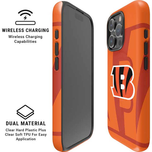 NFL Cincinnati Bengals Double Vision iPhone 16 Pro Magsafe Impact Case