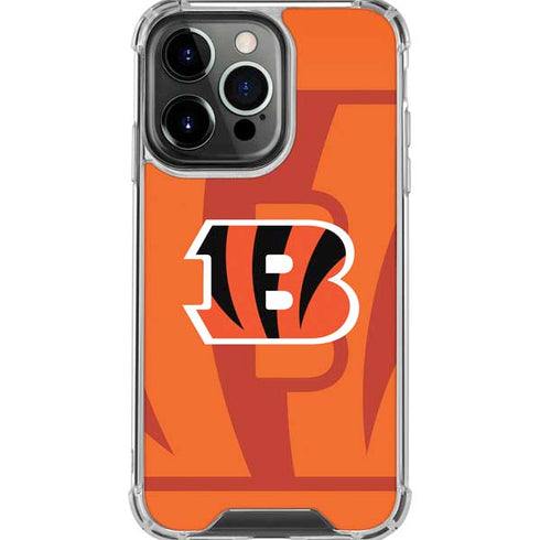 NFL Cincinnati Bengals Double Vision iPhone 16 Pro Max Clear Case