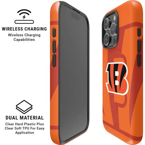 NFL Cincinnati Bengals Double Vision iPhone 16 Pro Max Magsafe Impact Case