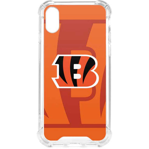 NFL Cincinnati Bengals Double Vision iPhone XS Clear Case