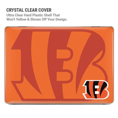 NFL Cincinnati Bengals Double Vision MacBook Pro 14in (2021-24) Case plus Skin