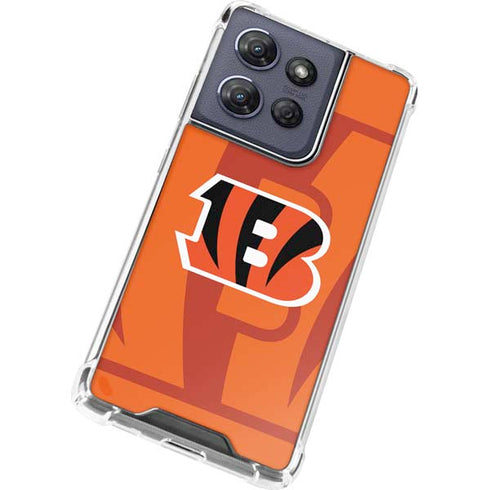 NFL Cincinnati Bengals Double Vision Moto G 5G (2025) Clear Case