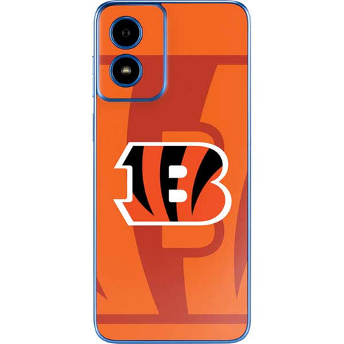 NFL Cincinnati Bengals Double Vision Moto G Play 4G (2024) Skin
