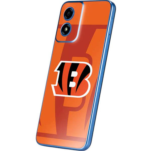 NFL Cincinnati Bengals Double Vision Moto G Play 4G (2024) Skin