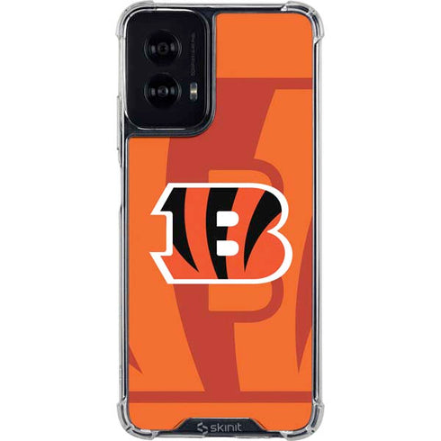 NFL Cincinnati Bengals Double Vision Moto G Power 5G (2024) Clear Case