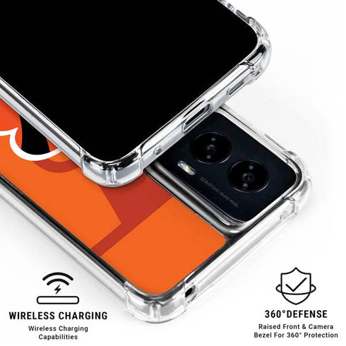 NFL Cincinnati Bengals Double Vision Moto G Power 5G (2024) Clear Case
