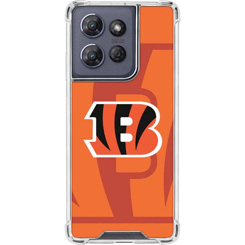 NFL Cincinnati Bengals Double Vision Moto G Stylus 5G (2025) Clear Case