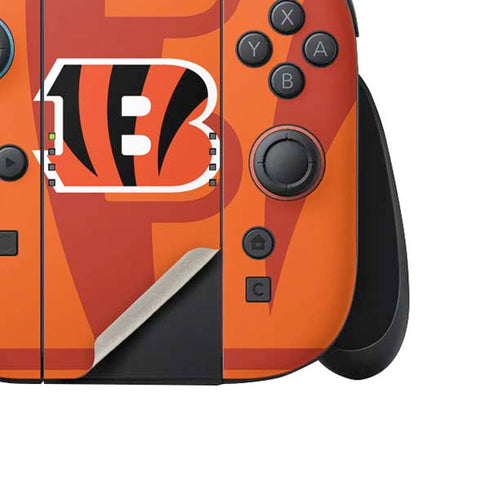 NFL Cincinnati Bengals Double Vision Nintendo Switch 2 (2025) Joy-Con Controller Skin