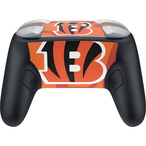 NFL Cincinnati Bengals Double Vision Nintendo Switch 2 (2025) Pro Controller Skin