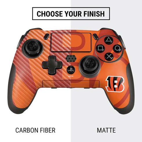 NFL Cincinnati Bengals Double Vision PlayStation Scuf Vantage 2 Controller Skin
