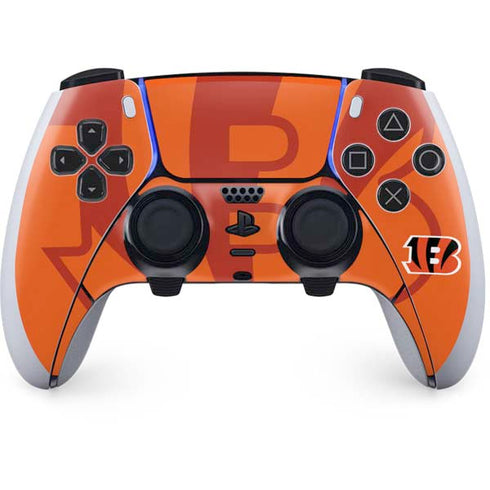 NFL Cincinnati Bengals Double Vision PS5 DualSense Edge Pro Controller Skin