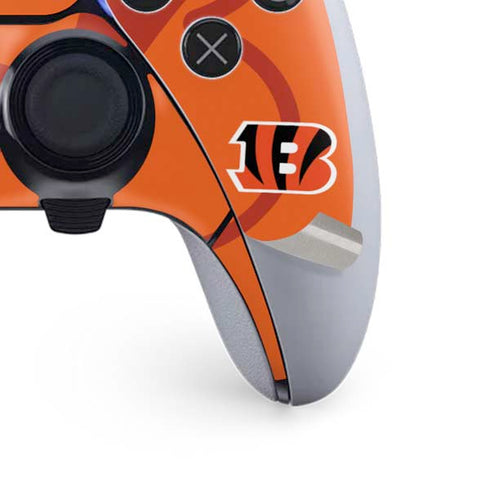 NFL Cincinnati Bengals Double Vision PS5 DualSense Edge Pro Controller Skin