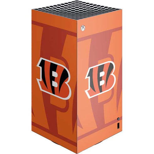 NFL Cincinnati Bengals Double Vision XBox Series X Digital Edition Console Skin