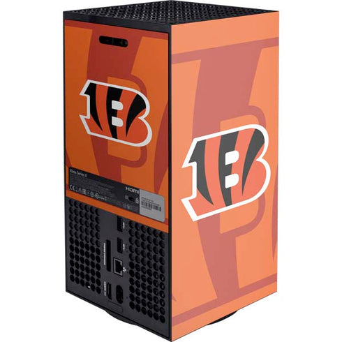 NFL Cincinnati Bengals Double Vision XBox Series X Digital Edition Console Skin