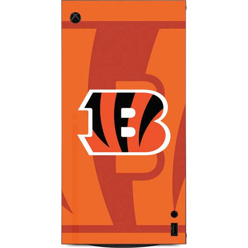 NFL Cincinnati Bengals Double Vision XBox Series X Digital Edition Console Skin