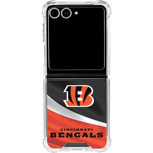 NFL Cincinnati Bengals Galaxy Z Flip7 Clear Case