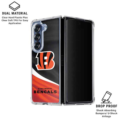 NFL Cincinnati Bengals Galaxy Z Fold6 Clear Case