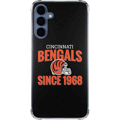 NFL Cincinnati Bengals Helmet Galaxy A55 5G Clear Case