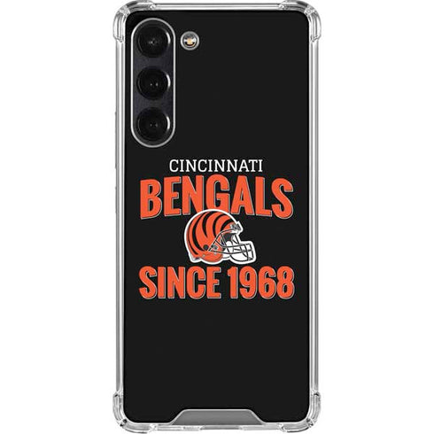 NFL Cincinnati Bengals Helmet Galaxy S24 FE Clear Case