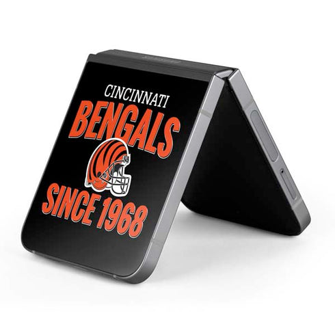 NFL Cincinnati Bengals Helmet Galaxy Z Flip6 Skin