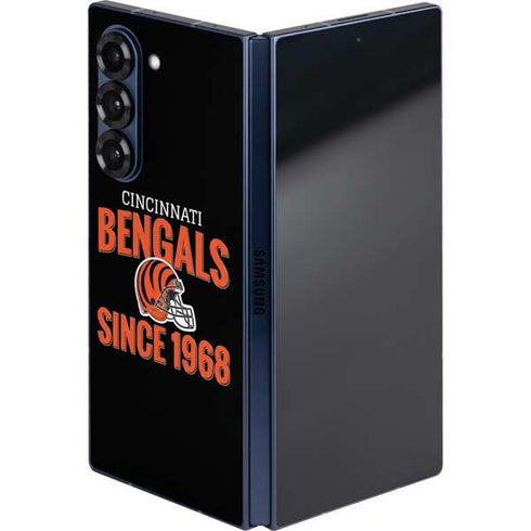 NFL Cincinnati Bengals Helmet Galaxy Z Fold6 Skin