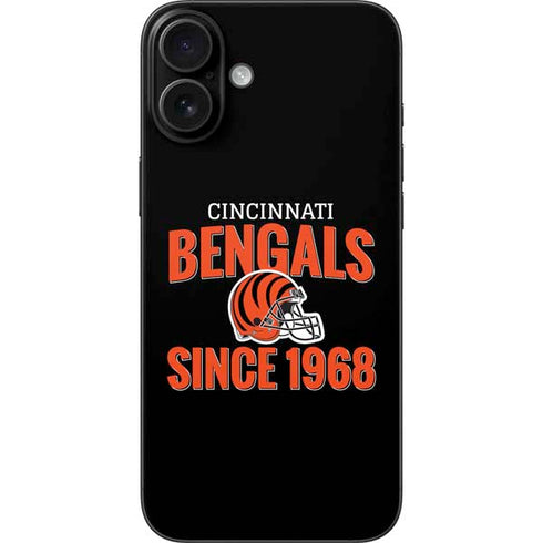 NFL Cincinnati Bengals Helmet iPhone 16 Plus Skin
