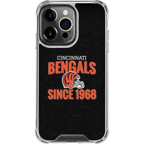 NFL Cincinnati Bengals Helmet iPhone 16 Pro Max Clear Case