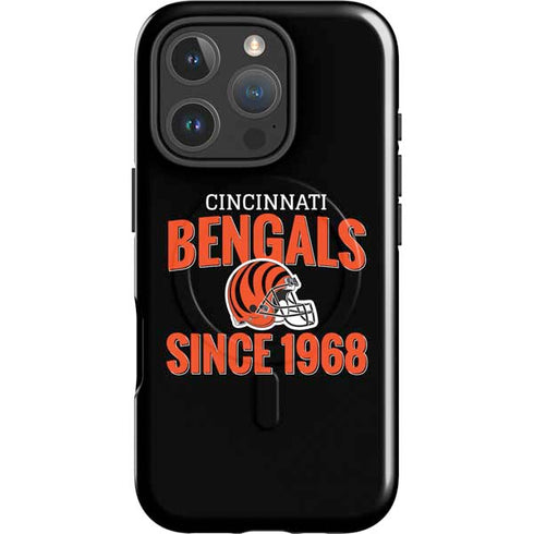 NFL Cincinnati Bengals Helmet iPhone 16 Pro Max Magsafe Impact Case