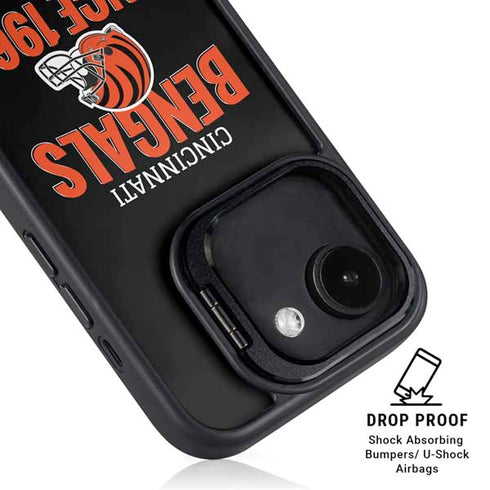 NFL Cincinnati Bengals Helmet iPhone 16e Kickstand Case