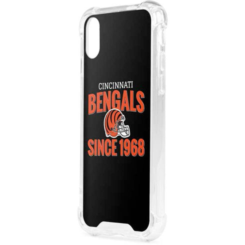 NFL Cincinnati Bengals Helmet iPhone XS Clear Case