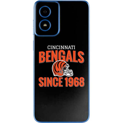 NFL Cincinnati Bengals Helmet Moto G Play 4G (2024) Skin