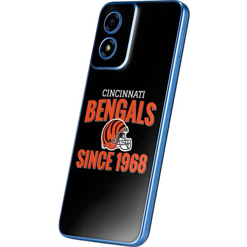 NFL Cincinnati Bengals Helmet Moto G Play 4G (2024) Skin