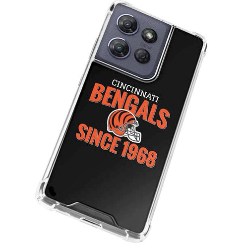 NFL Cincinnati Bengals Helmet Moto G Stylus 5G (2025) Clear Case